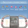 Voir la diapositive 4 : HOMCOM Vélo d'appartement pliant 8 niveaux de résistance magnétique dossier selle réglable poignées ergonomiques écran LCD multifonction suspensions support tablette acier