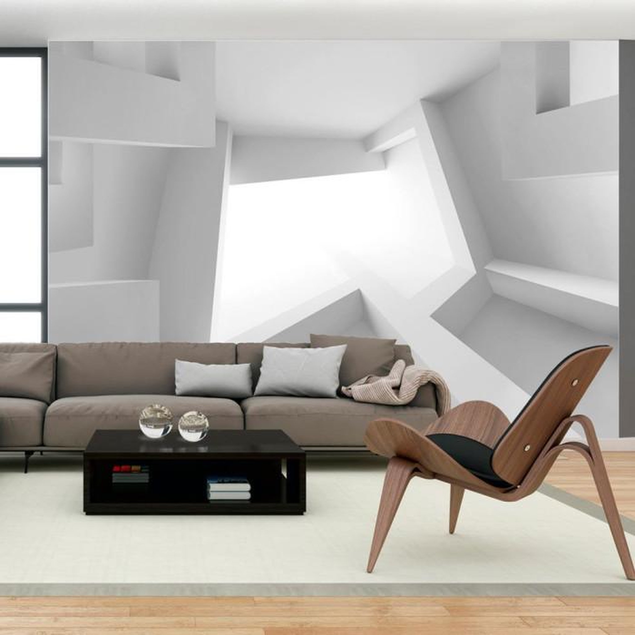 Paris Prix Papier Peint  White Room. Coloris disponibles : Multicolore