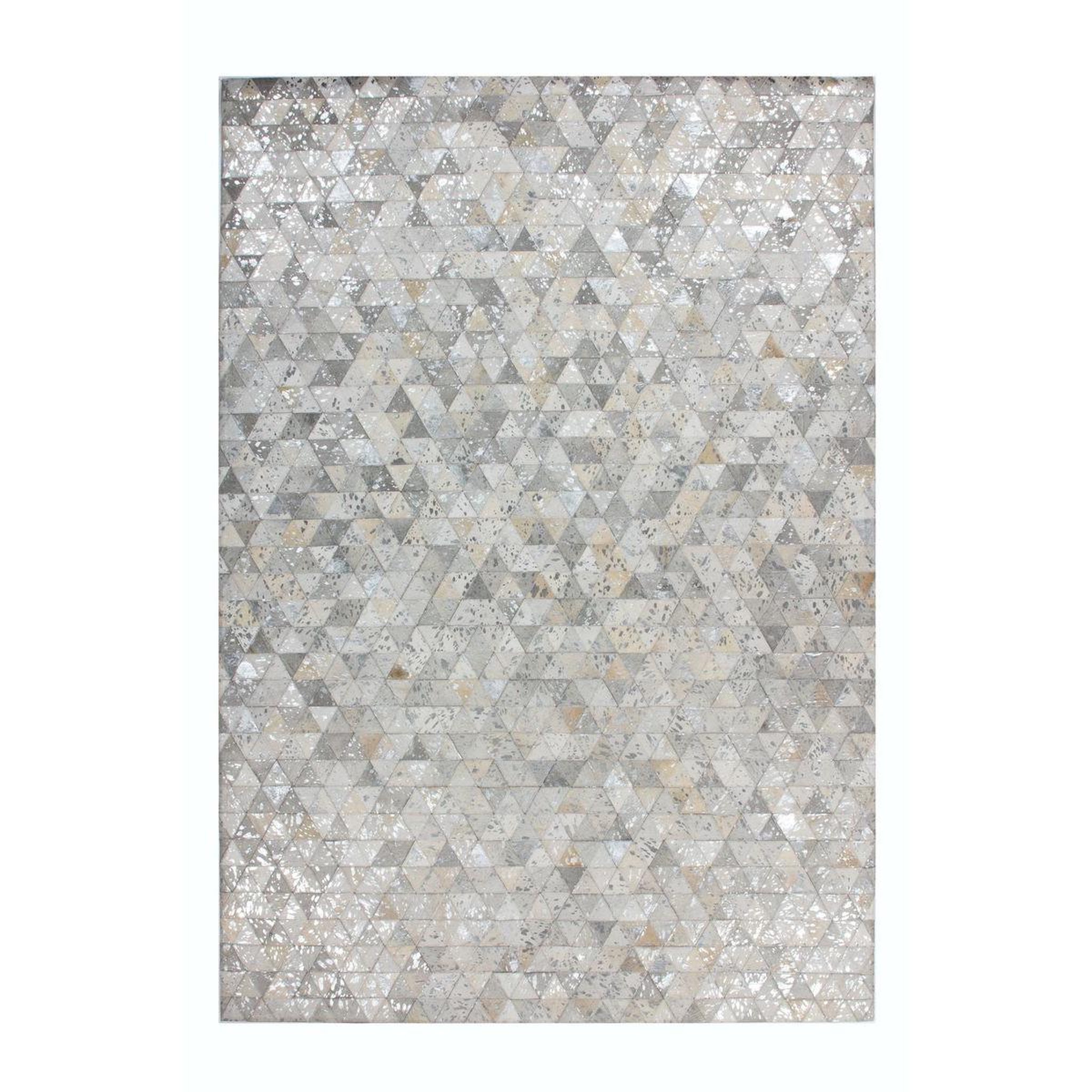 Voir la diapositive 1 : Paris Prix Tapis Patchwork Fait Main  Rocket  Gris & Argent