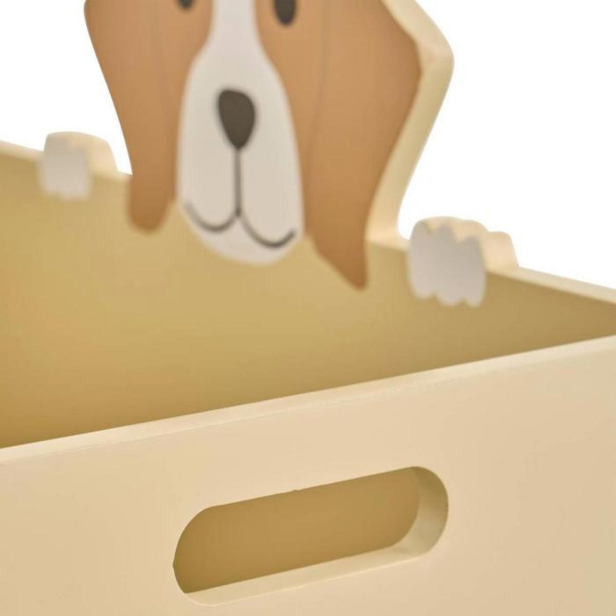 Atmosphera Kids Coffre à Roulettes Enfant  Chien  48cm Beige