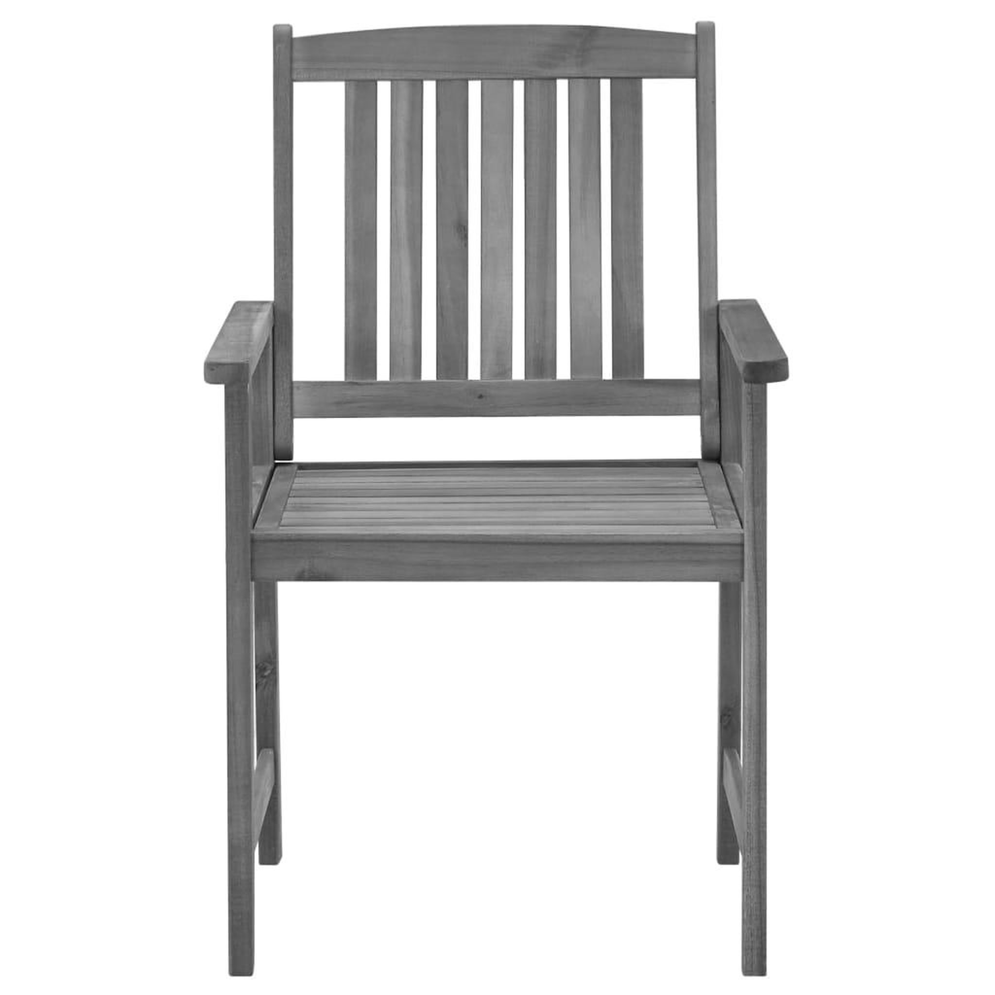 Voir la diapositive 5 : VIDAXL Chaises de jardin et coussins lot de 4 Gris Bois acacia massif