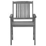 Voir la diapositive 5 : VIDAXL Chaises de jardin et coussins lot de 4 Gris Bois acacia massif