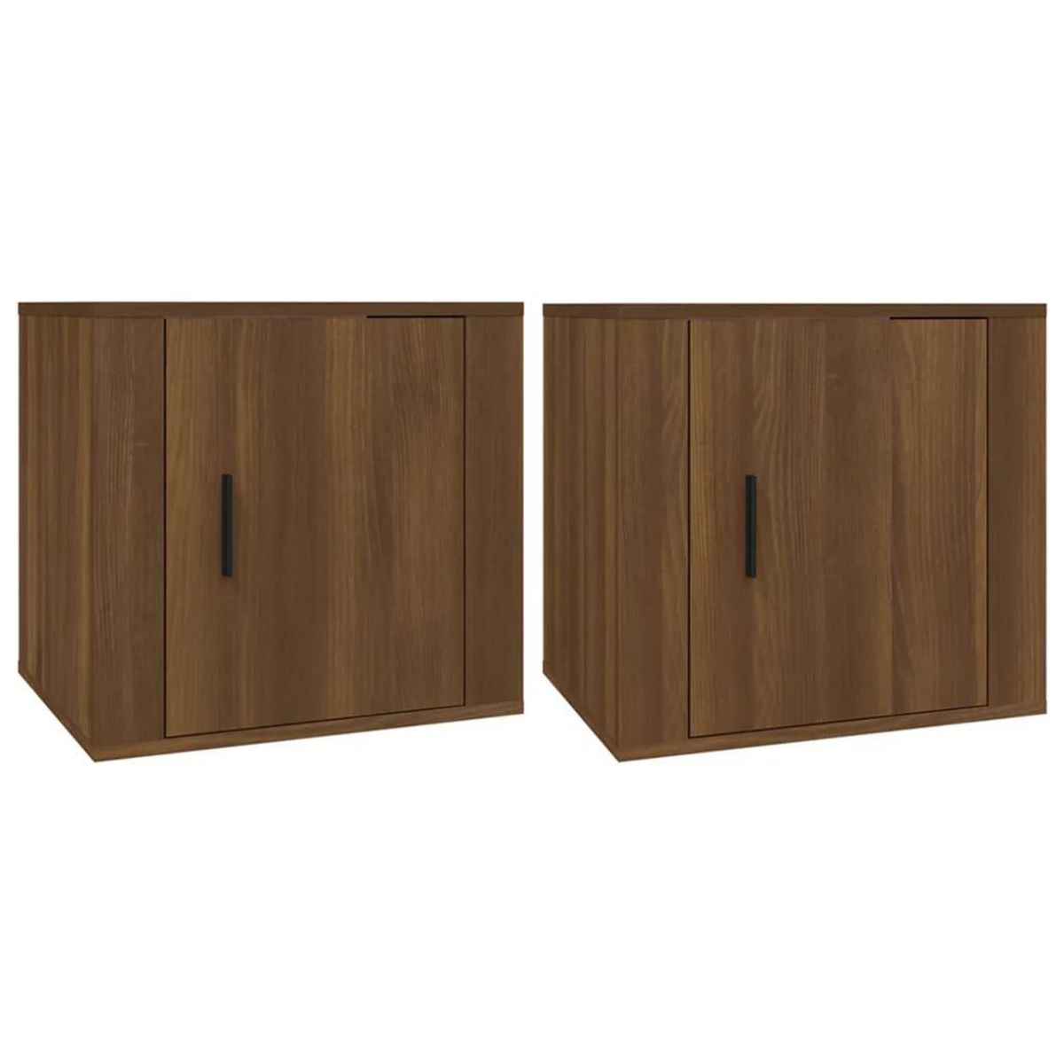 VIDAXL Tables de chevet 2 pcs Chene marron 50x39x47 cm