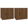 Voir la diapositive 2 : VIDAXL Tables de chevet 2 pcs Chene marron 50x39x47 cm