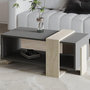 Voir la diapositive 4 : Habitat et Jardin Table basse en bois  Meleni  - 90 x 49 x 40 cm - Gris anthracite