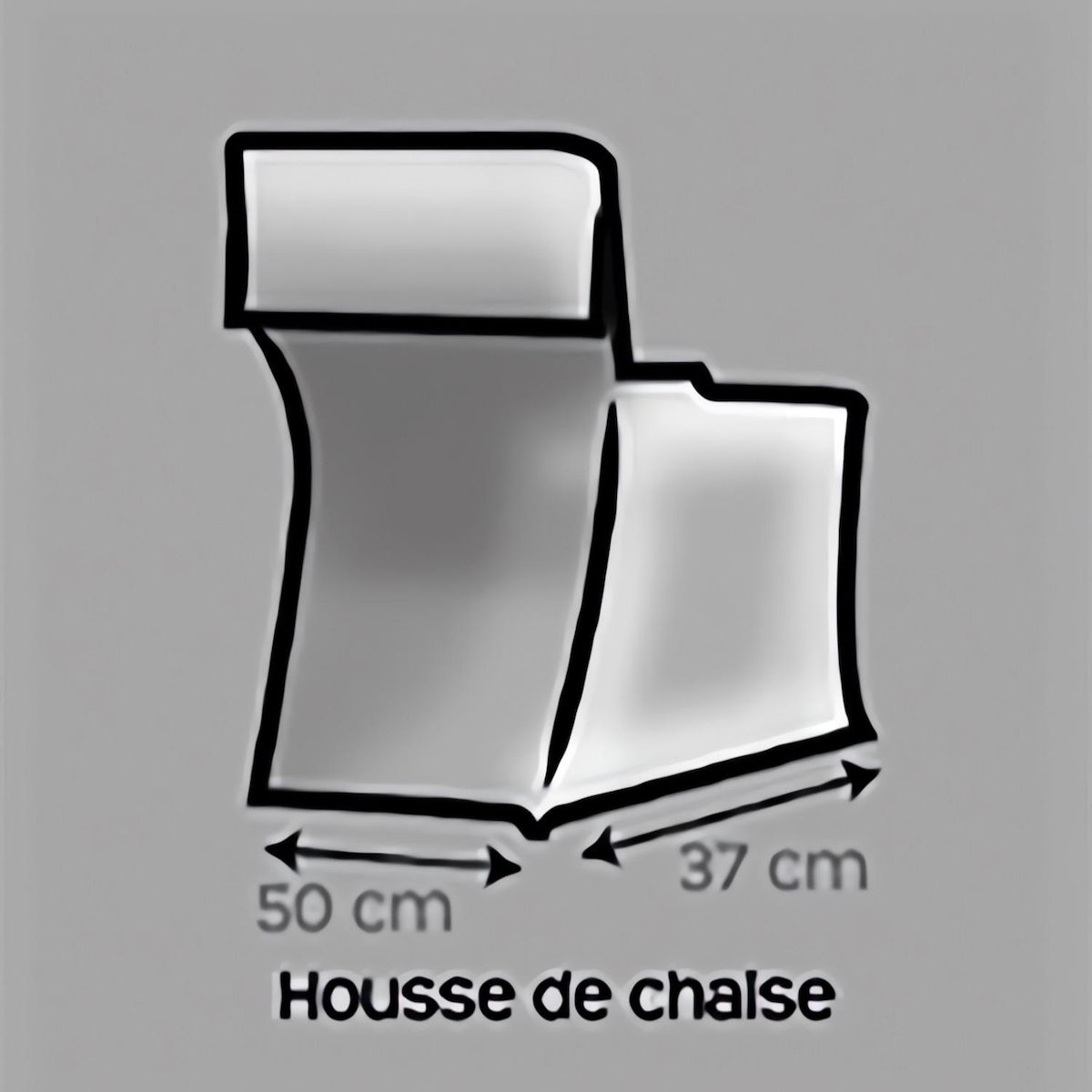 SOLEIL D'OCRE Housse de chaise en coton PANAMA, par Soleil d'ocre