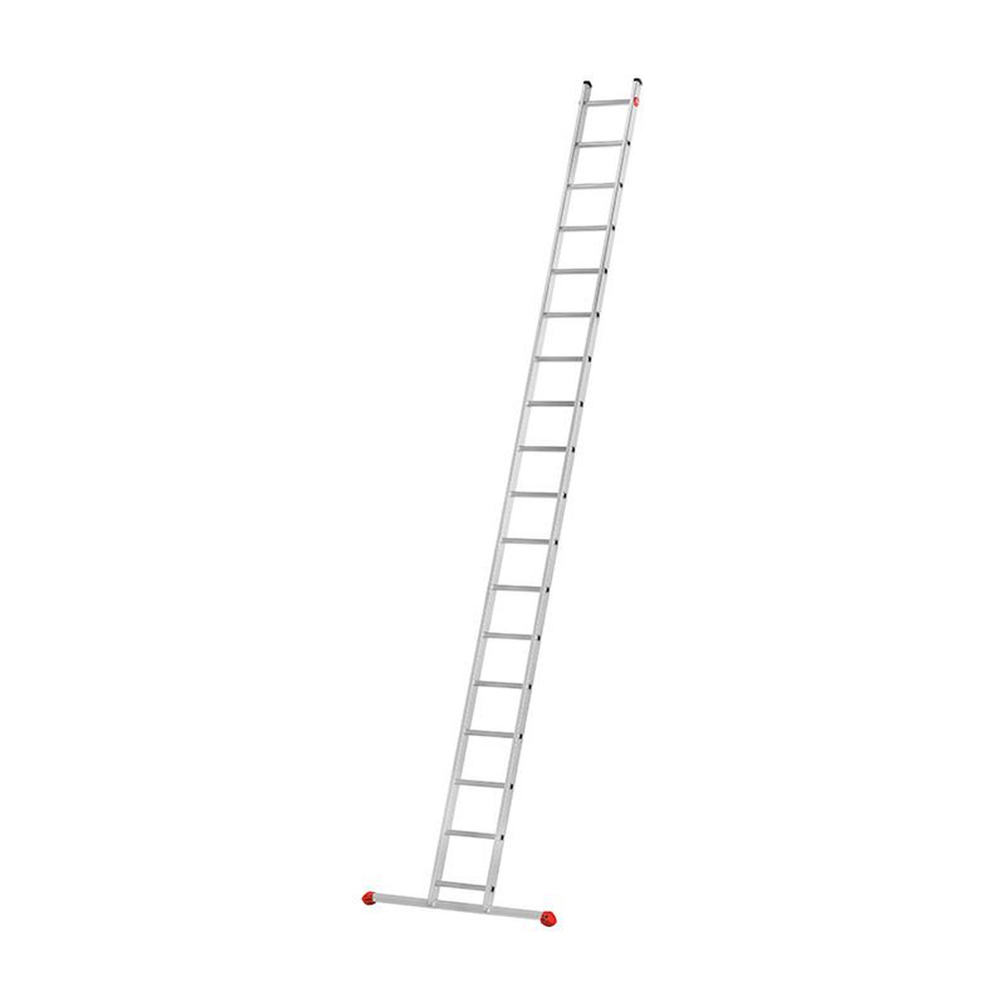 HAILO Echelle simple 18 échelons 5,1m/6m en alu professionnelle Hailo ProfiStep Uno