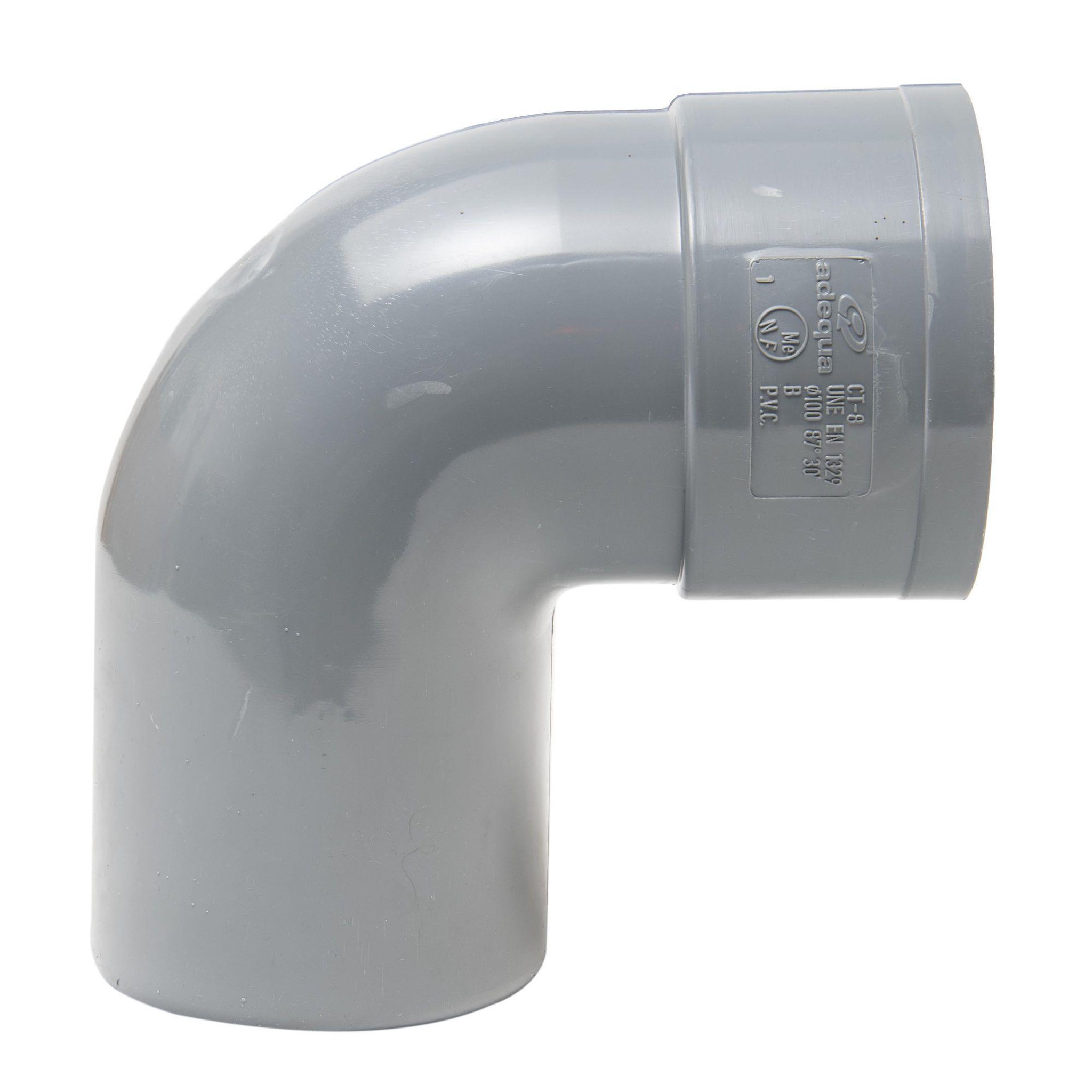 Jardibric Coude mâle-femelle 87° 30° ø100 mm sfc