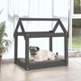 Voir la diapositive 3 : VIDAXL Lit pour chien Gris 71x55x70 cm Bois de pin solide