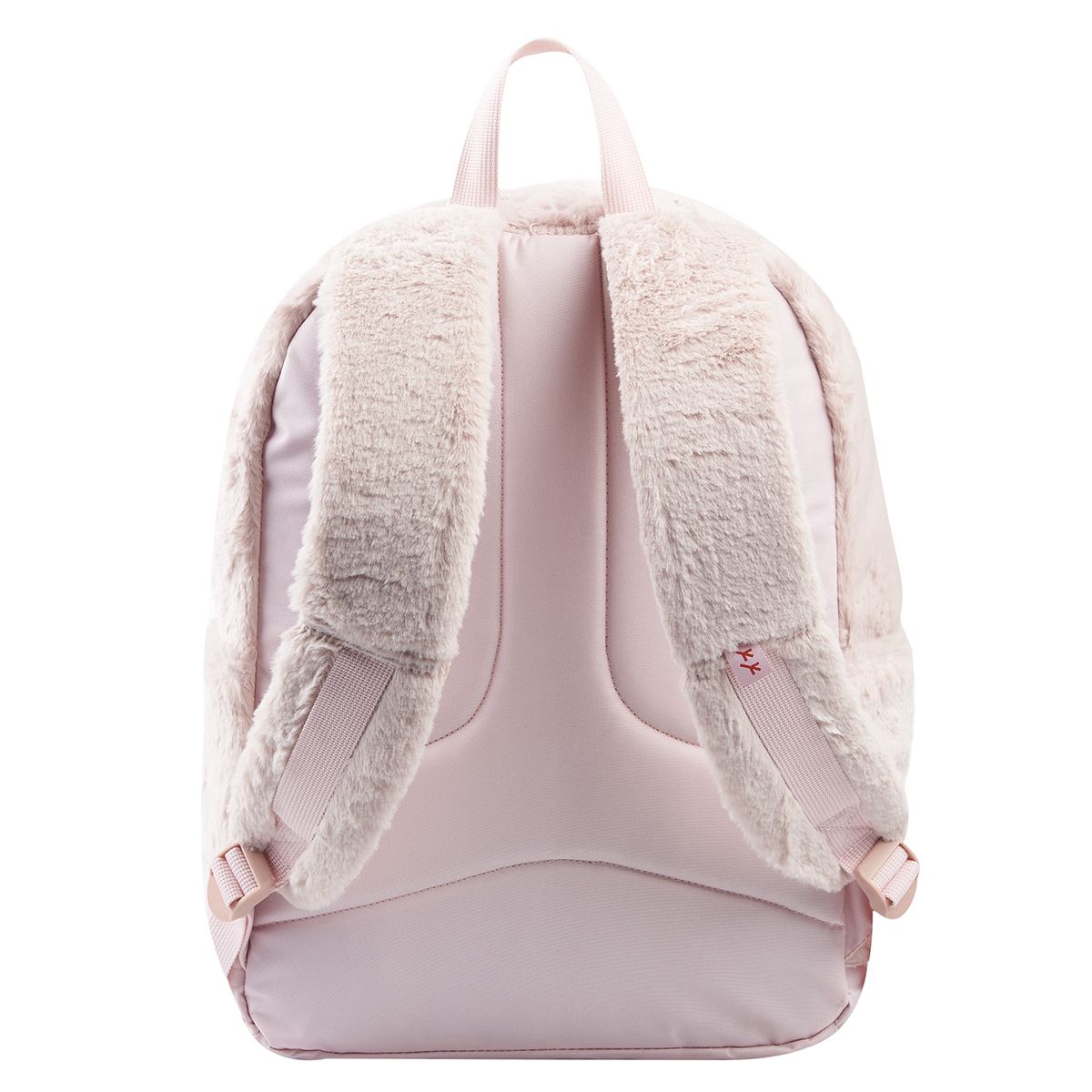 YOUNG'S ATTITUDE Sac à dos rose effet fourrure avec compartiment pour ordinateur