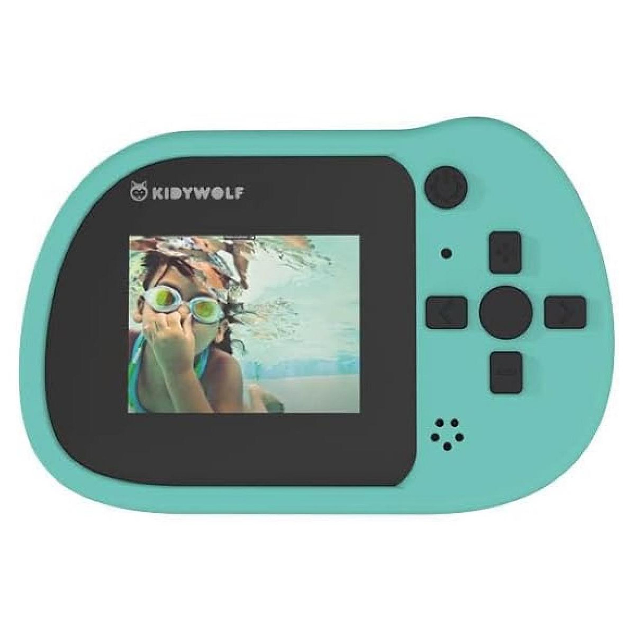 Voir la diapositive 4 : KIDYWOLF Kidycam Appareil photo enfant numerique bleu cyan