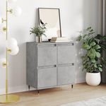 VIDAXL Buffet Gris beton 60x35x70 cm Bois d'ingenierie