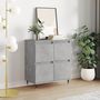 Voir la diapositive 1 : VIDAXL Buffet Gris beton 60x35x70 cm Bois d'ingenierie