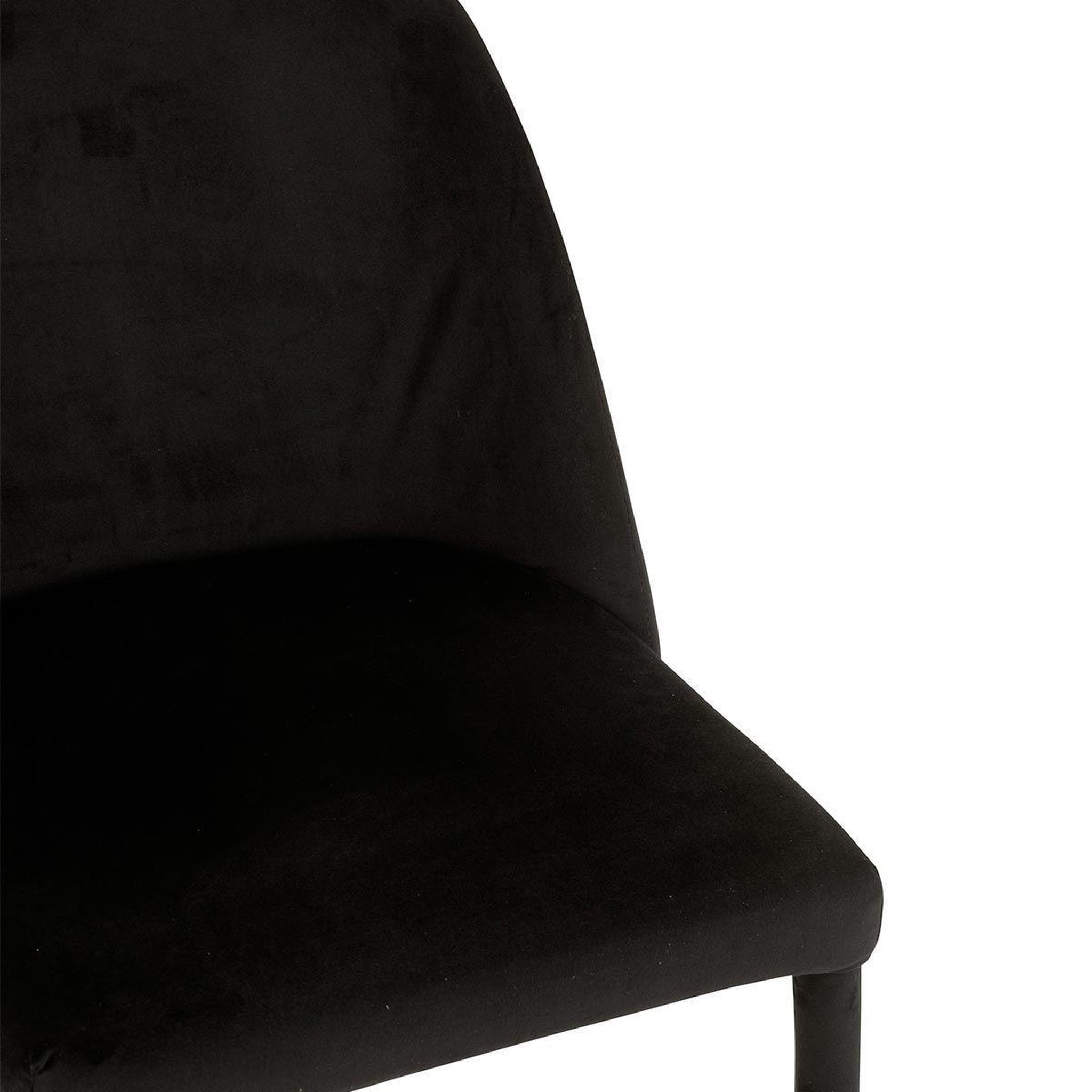 Voir la diapositive 6 : J-LINE Chaise Design  Charlotte  80cm Noir