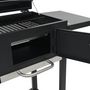 Voir la diapositive 5 : VIDAXL Four a pizza et barbecue d'exterieur 3 en 1 Noir