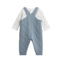 Voir la diapositive 2 : Petit Béguin Ensemble salopette bébé en coton matelassé et t-shirt Rêverie