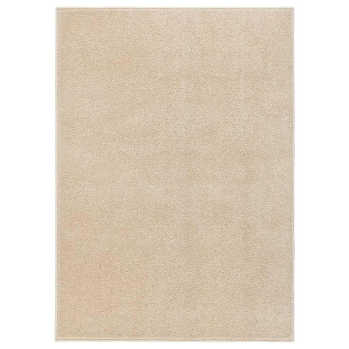 VIDAXL Tapis a poils courts 120x170 cm Beige