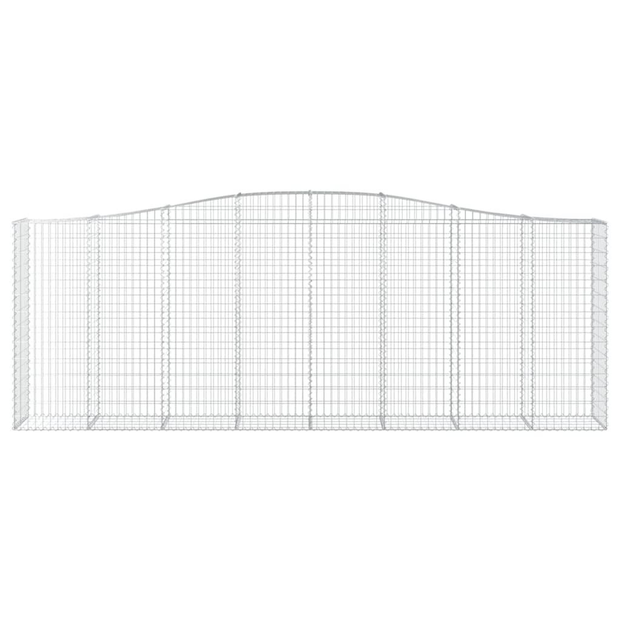 Voir la diapositive 4 : VIDAXL Paniers a gabions arques 20 pcs 400x50x140/160 cm Fer galvanise