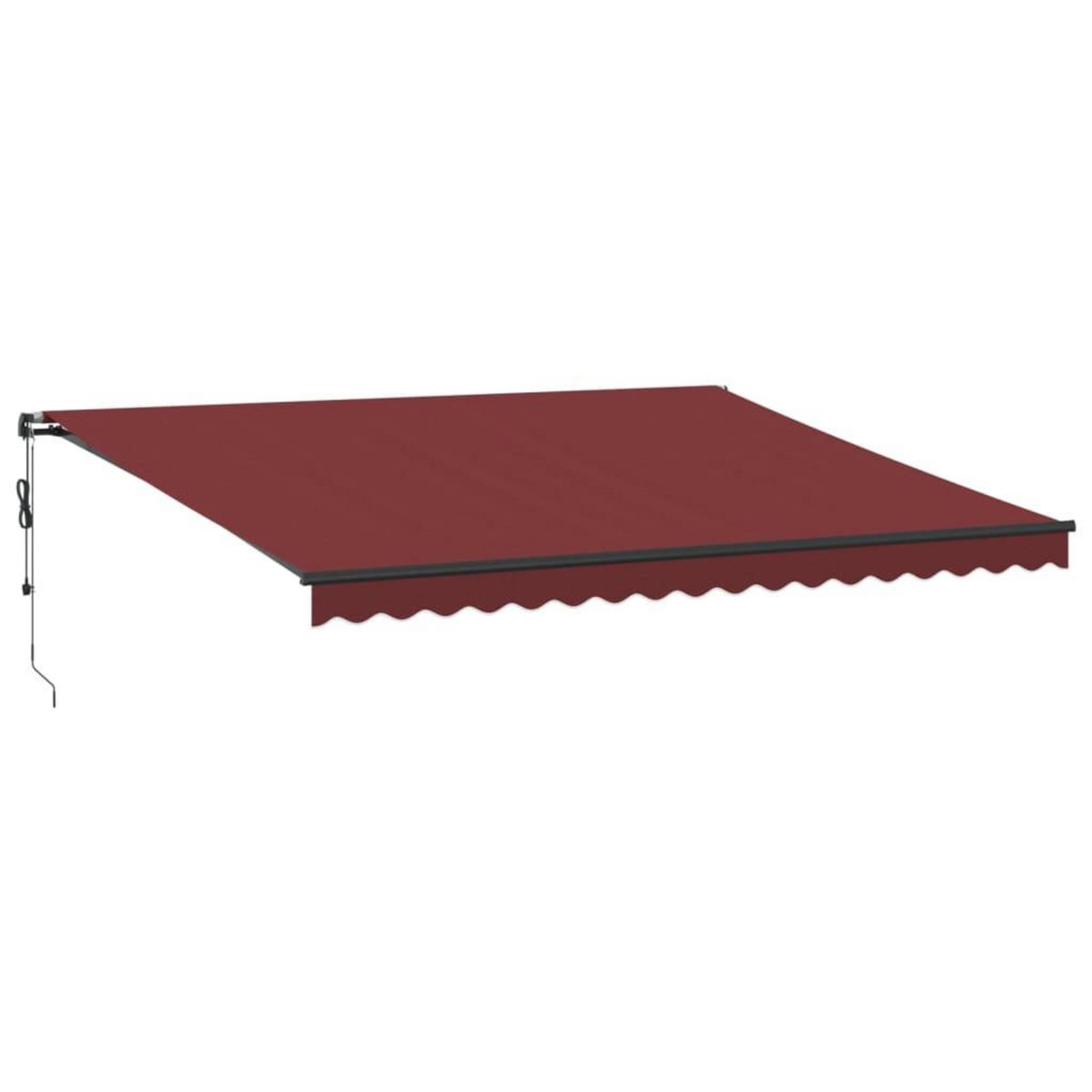 VIDAXL Auvent retractable automatique bordeaux 450x300 cm