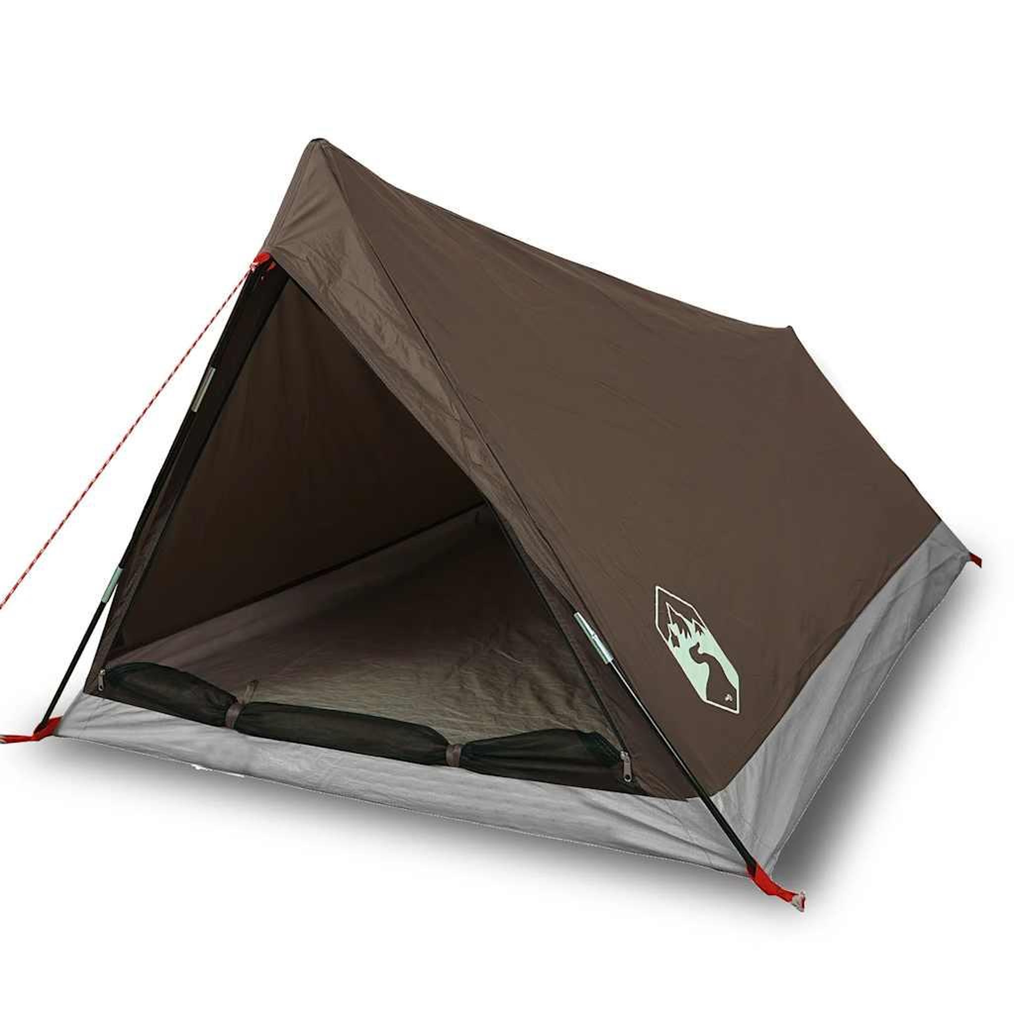 Voir la diapositive 2 : VIDAXL Tente de camping 2 personnes marron impermeable
