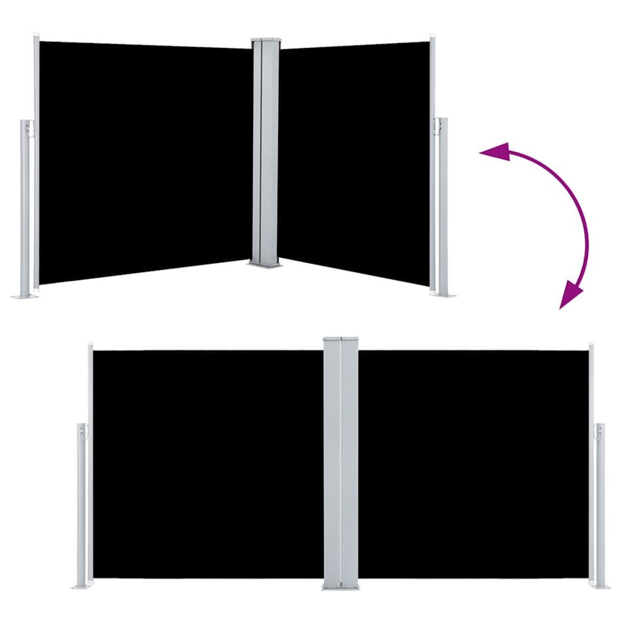 Voir la diapositive 5 : VIDAXL Auvent lateral retractable noir 100 x 600 cm