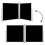 Voir la diapositive 5 : VIDAXL Auvent lateral retractable Noir 100 x 600 cm