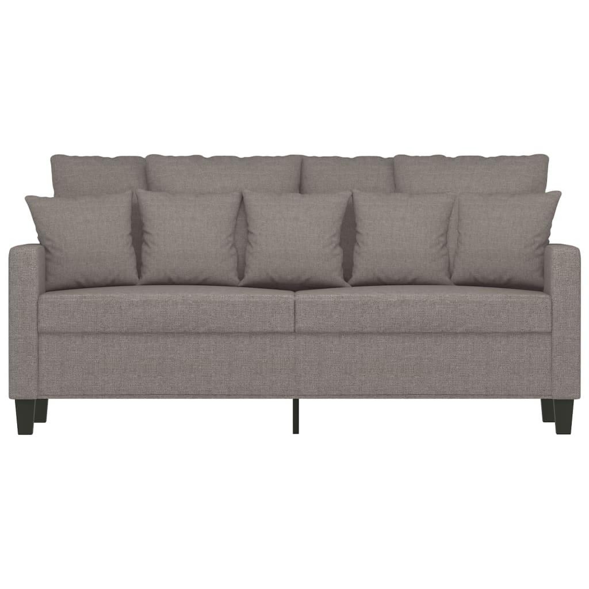Voir la diapositive 3 : VIDAXL Canape a 2 places Taupe 140 cm Tissu