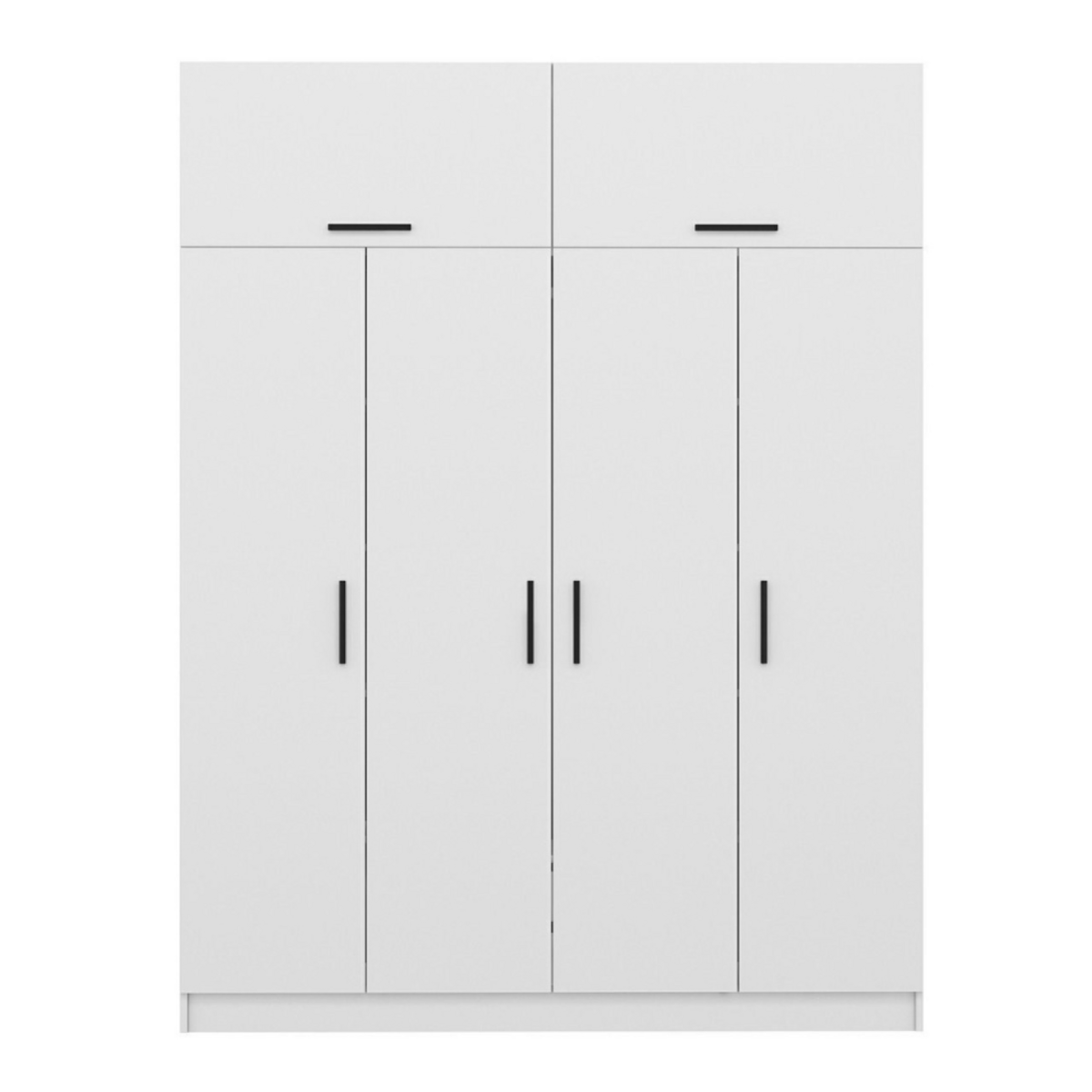 CONCEPT USINE Dressing avec étagères et penderie 15 espaces de stockage blanc FOCH