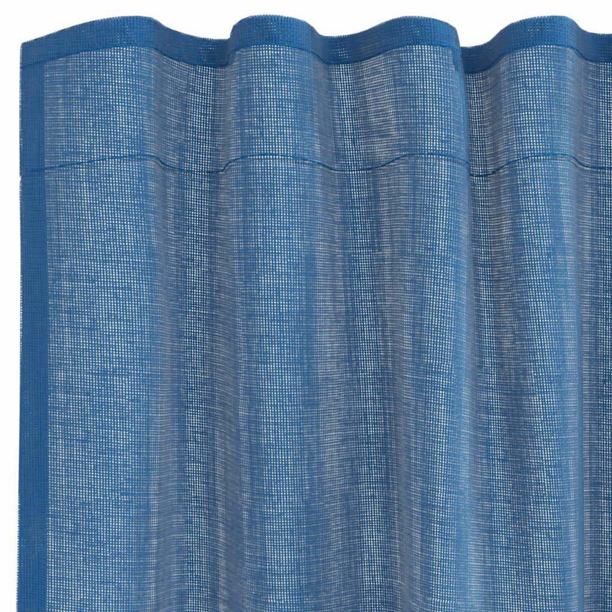 VIDAXL Rideaux en voile avec boucles 2 pcs bleu royal 140x260 cm