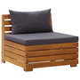Voir la diapositive 4 : VIDAXL Salon de jardin 2 pcs avec coussins Bois d'acacia solide