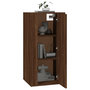 Voir la diapositive 3 : VIDAXL Meuble TV mural Chene marron 40x34,5x80 cm
