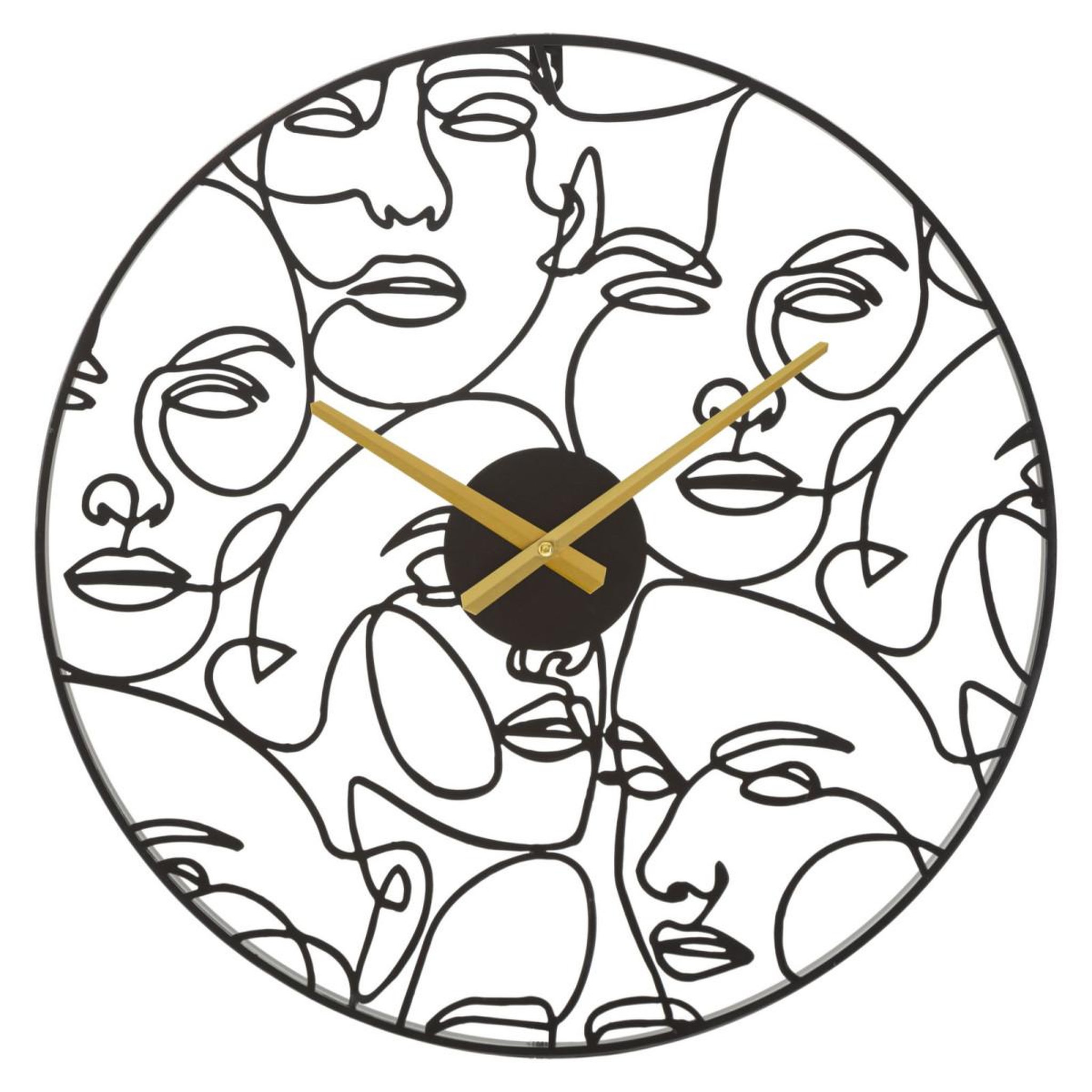 Paris Prix Horloge murale en métal  faces  50cm noir