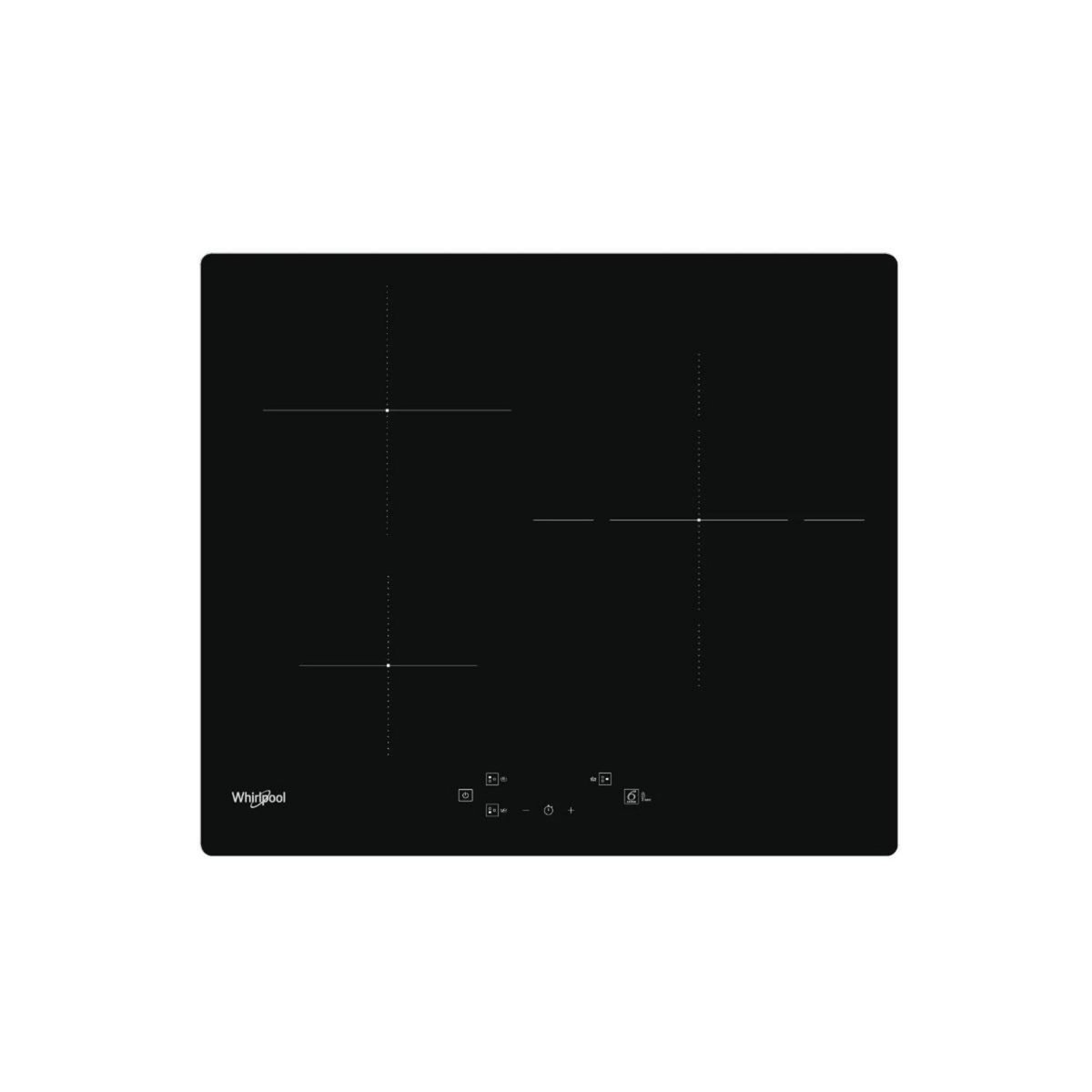 Whirlpool Table de cuisson à induction 60cm 3 feux 7200w noir - WSQ3860NE