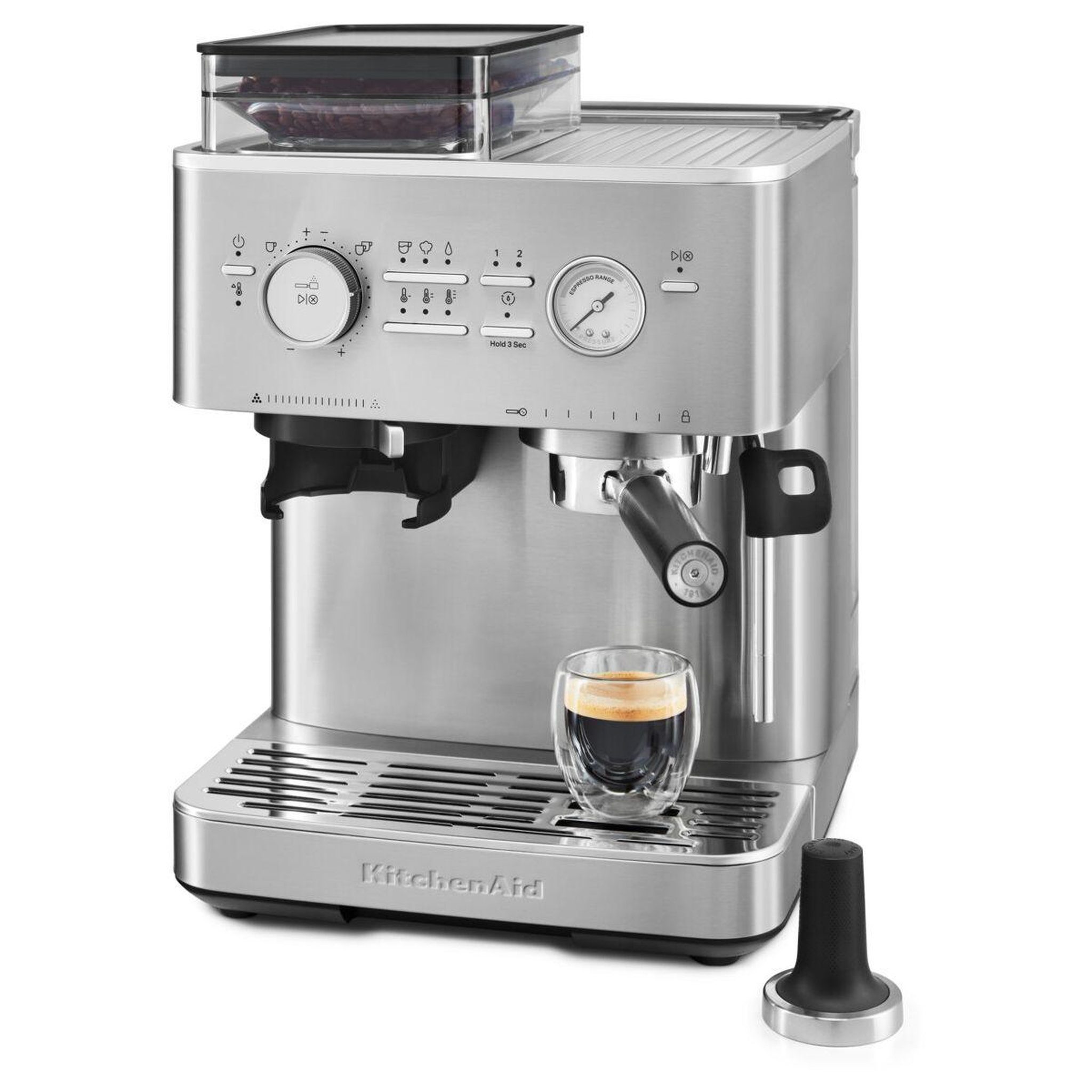 Voir la diapositive 5 : KitchenAid Machine à expresso 5KES6551ESX