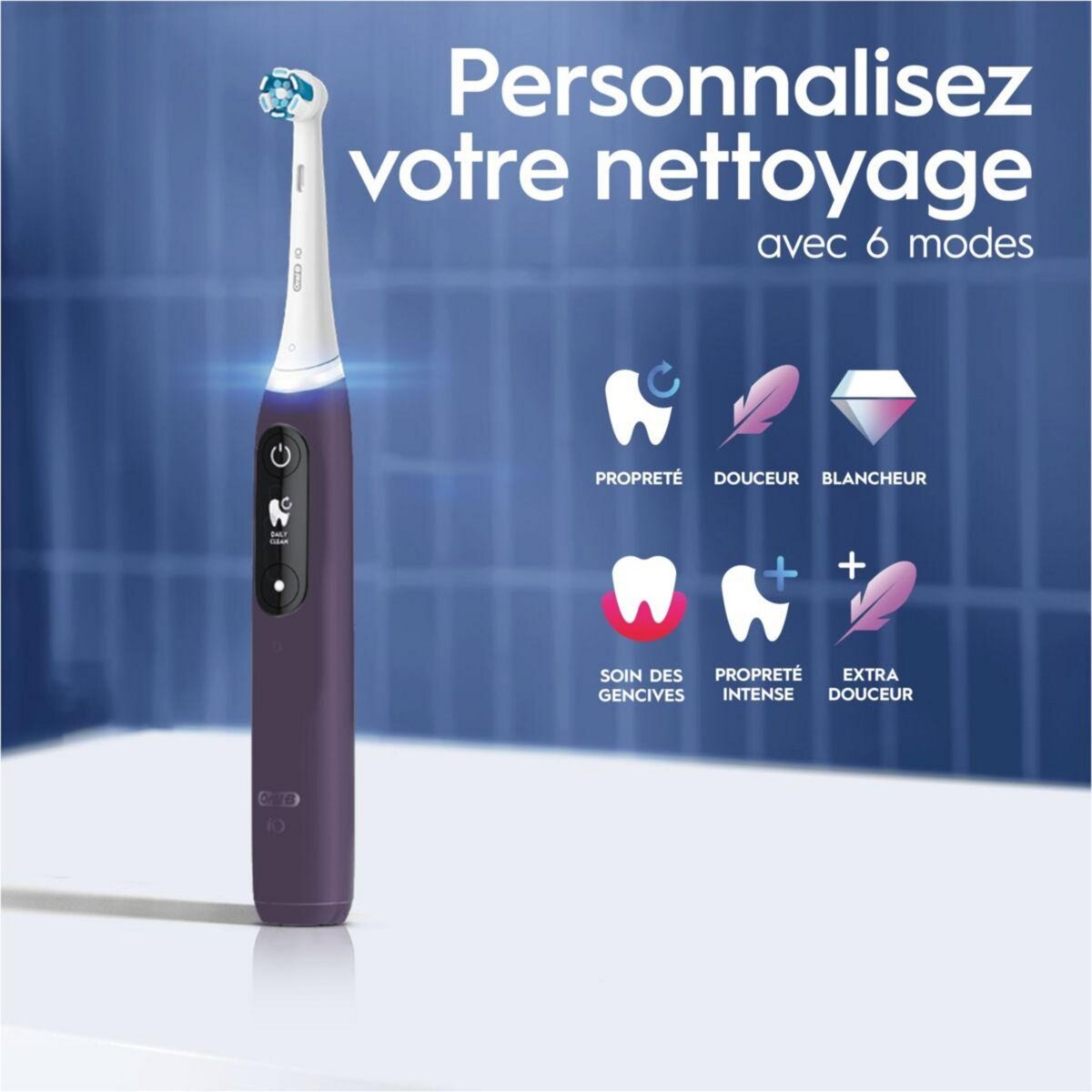ORAL B Brosse à dents électrique IO8s serie s violet ametrine