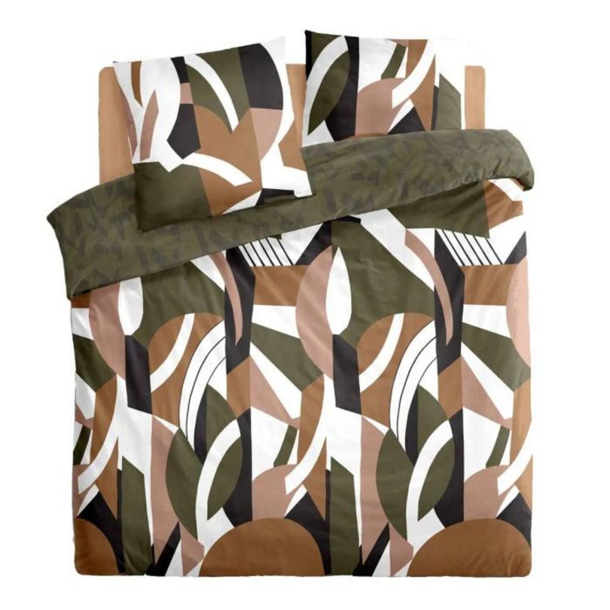 ATMOSPHERA Parure de Lit 3 Pièces  Arik  260x240cm Kaki