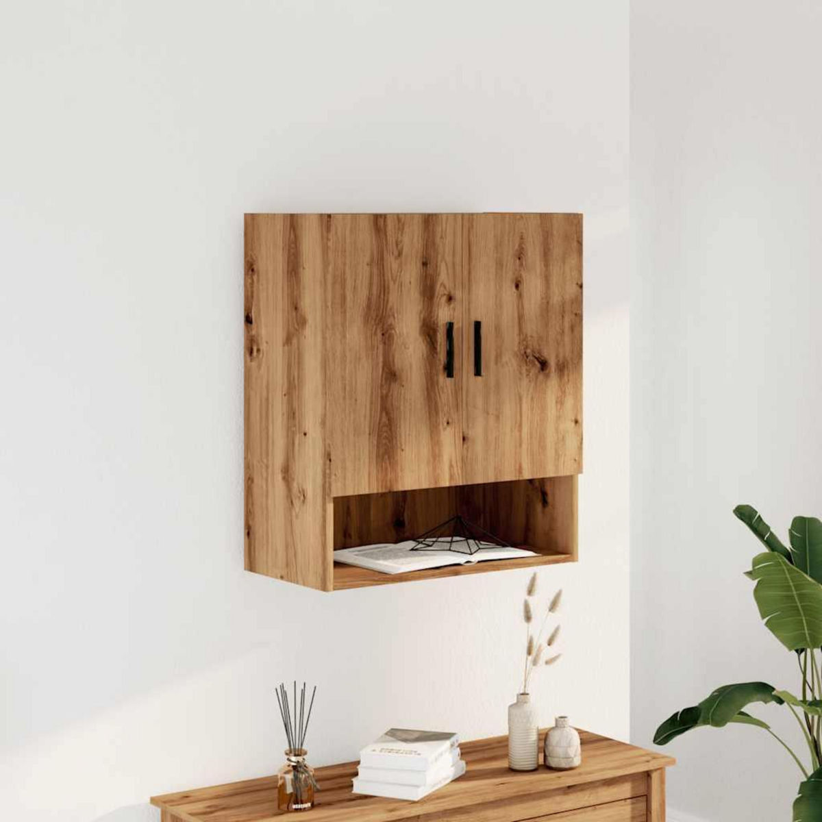 VIDAXL Armoire murale chene artisanal 60x31x70 cm bois d'ingenierie