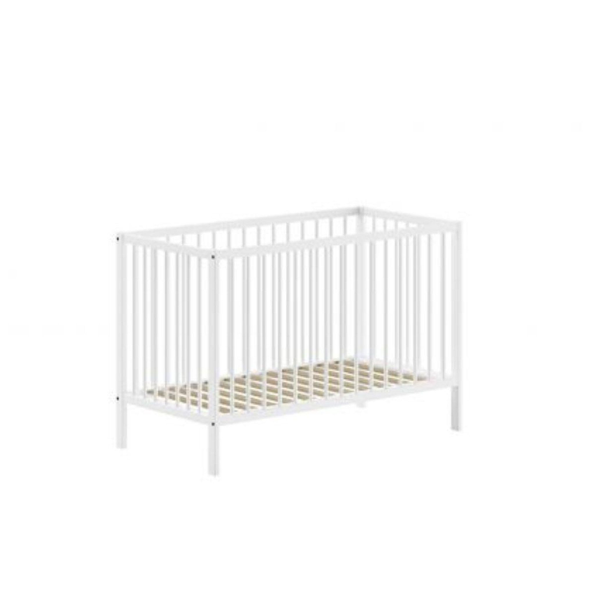Vipack Lit Bébé Dino 60x120 Cm Blanc