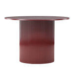 Paris Prix Table à Manger Nervurée  Lenox  110cm Bordeaux