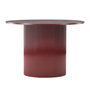 Voir la diapositive 1 : Paris Prix Table à Manger Nervurée  Lenox  110cm Bordeaux
