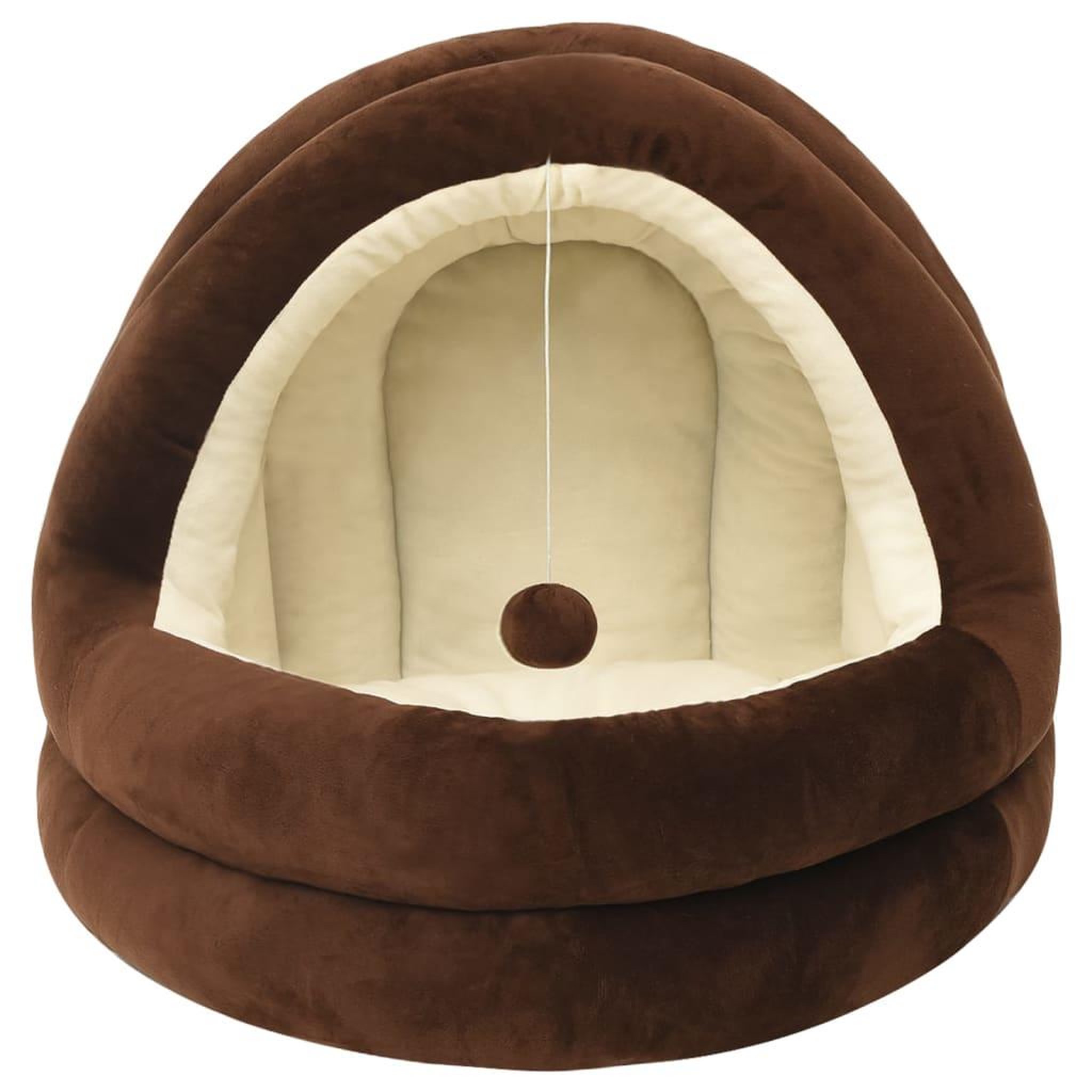 Voir la diapositive 3 : VIDAXL Lit pour chat 40x40x35 cm Marron et creme