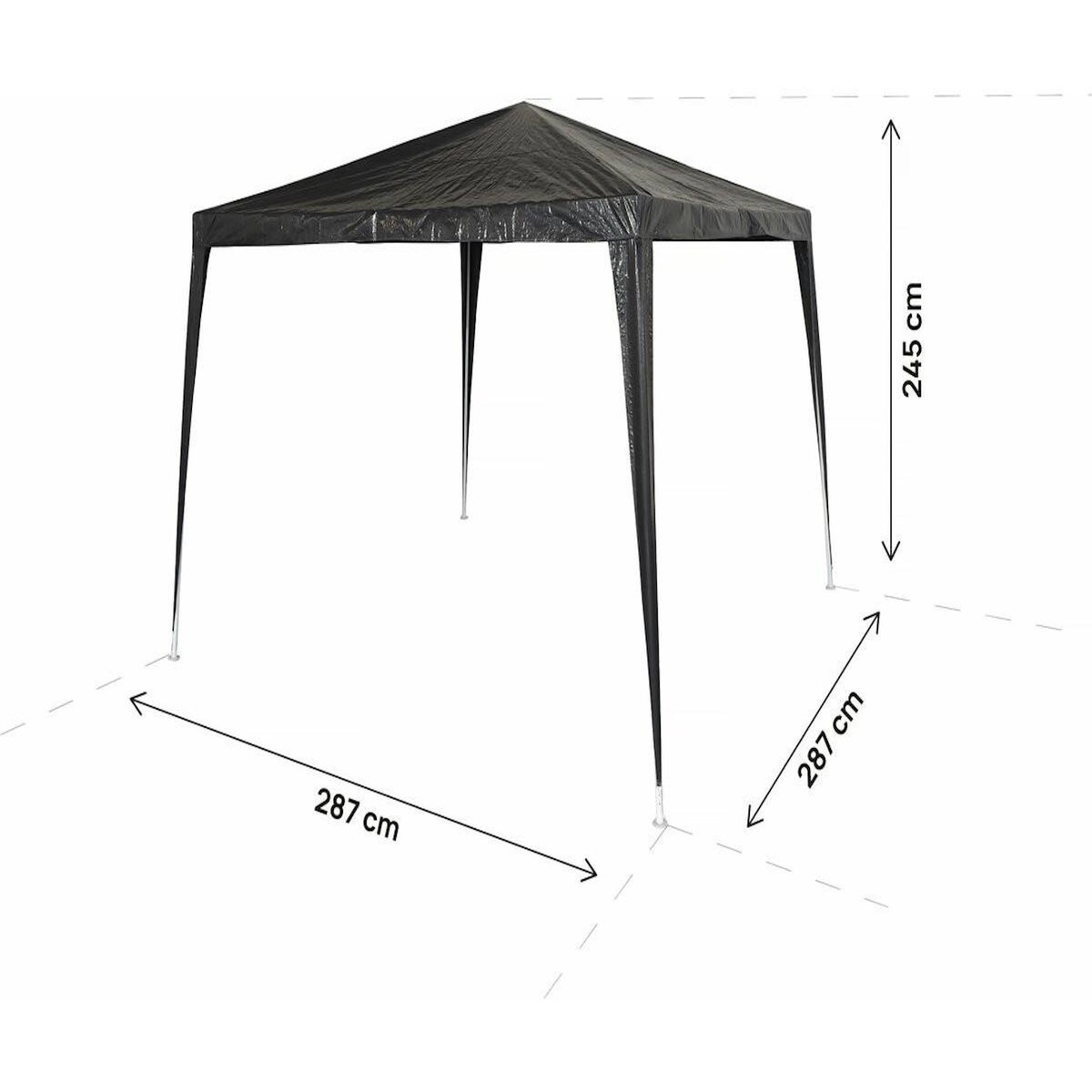 Habitat et Jardin Tonnelle de jardin  Natacha 3  - 3 x 3 m - Gris