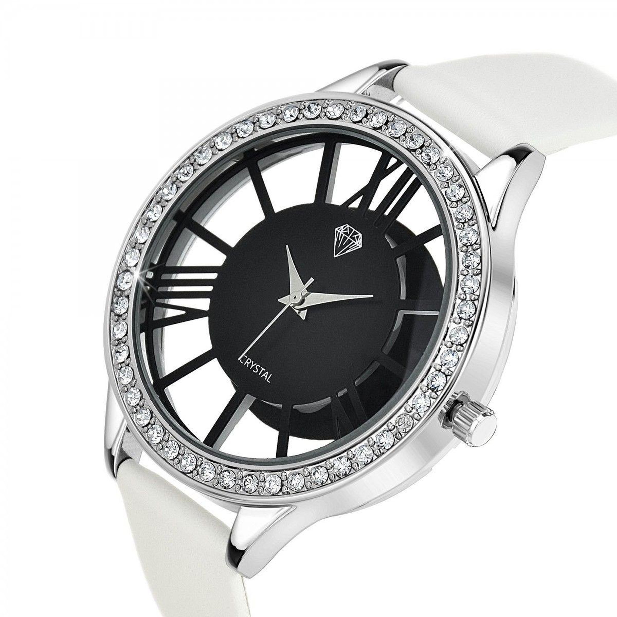 Voir la diapositive 3 : SC CRYSTAL Montre Lara SC Crystal ornée de Cristaux scintillants