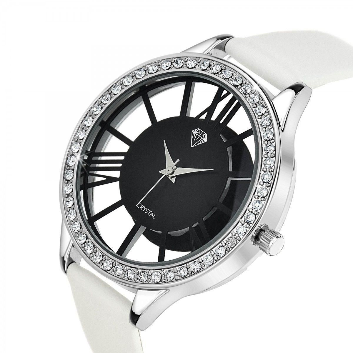 SC CRYSTAL Montre Lara SC Crystal ornée de Cristaux scintillants