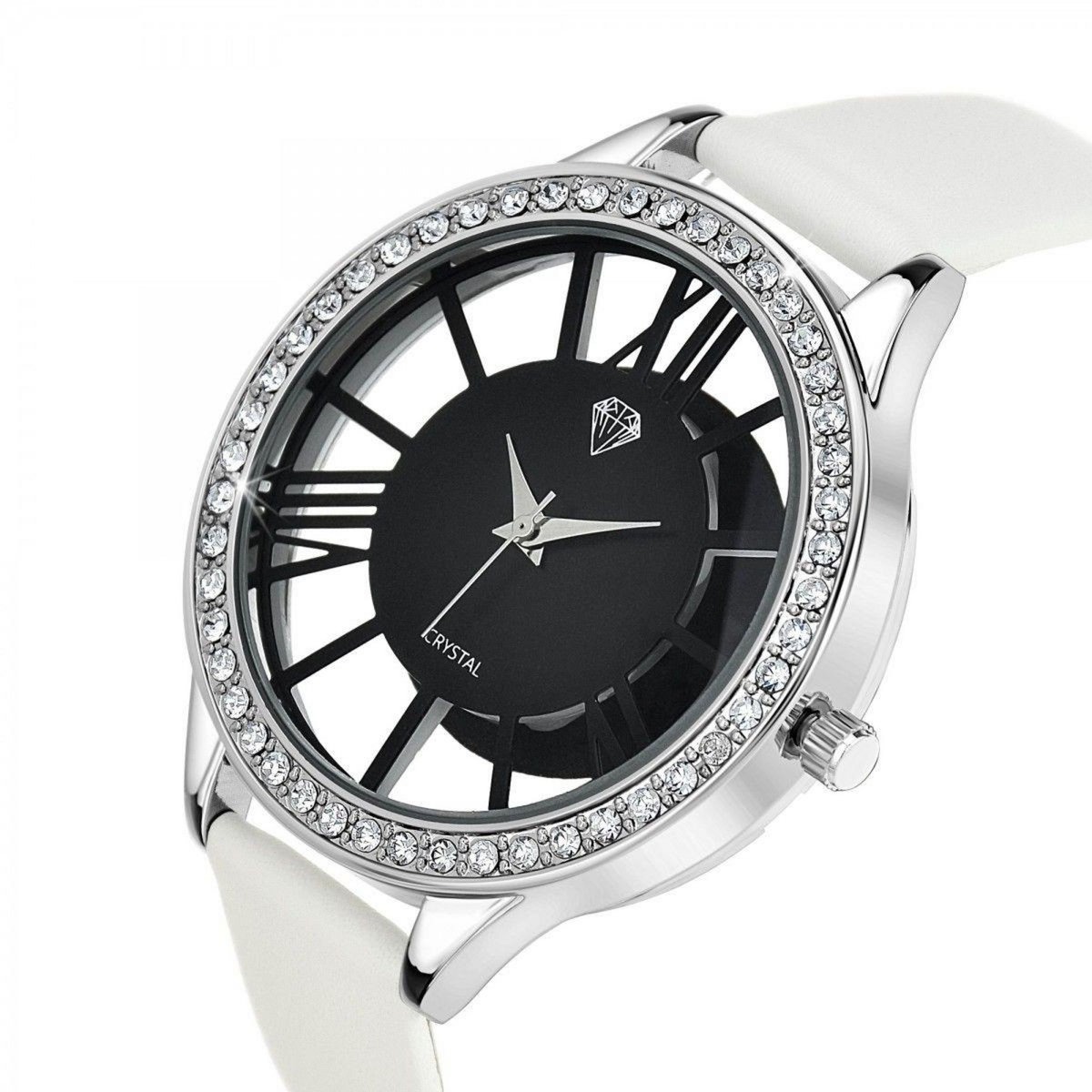 SC CRYSTAL Montre Lara SC Crystal ornée de Cristaux scintillants