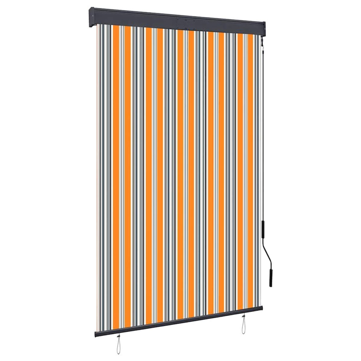 VIDAXL Store roulant d'exterieur 120x250 cm Jaune et bleu