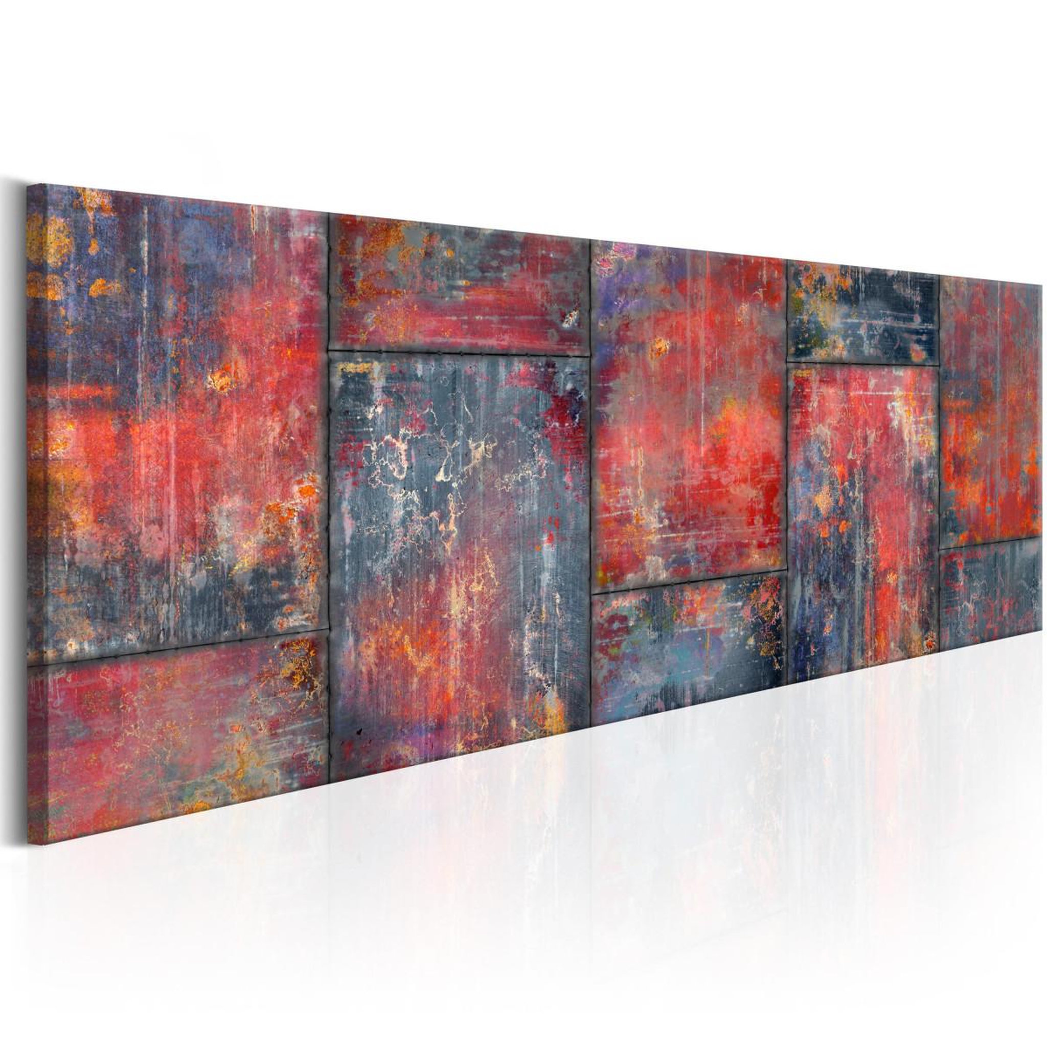 Paris Prix Tableau imprimé  metal mosaic : red. Coloris disponibles : Multicolore