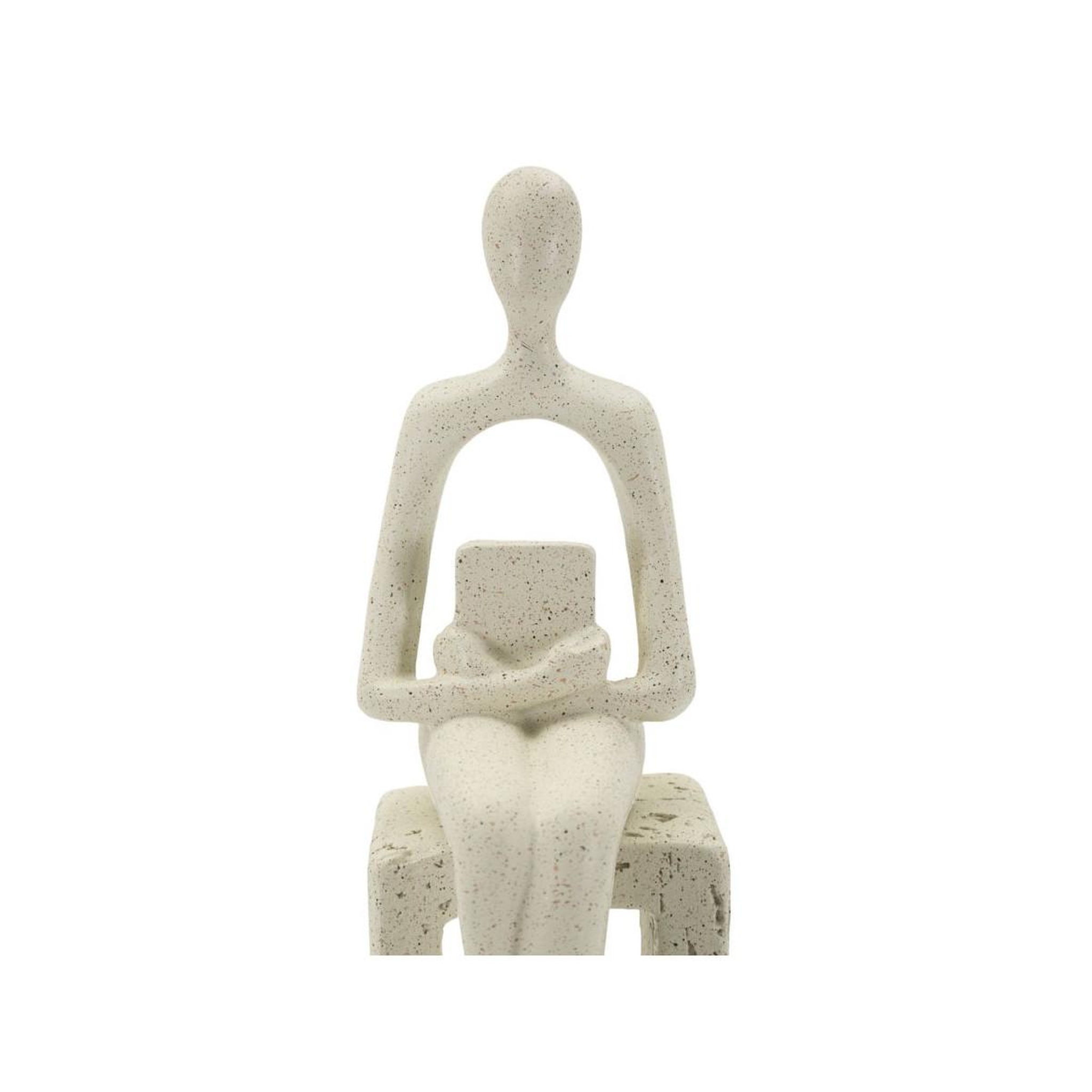 Voir la diapositive 5 : Paris Prix Statuette déco seule  stons  24cm crème
