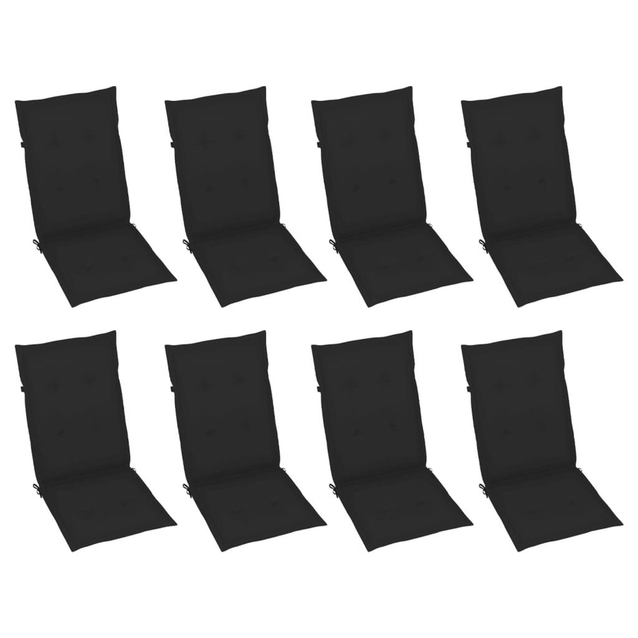 Voir la diapositive 3 : VIDAXL Chaises inclinables de jardin et coussins lot de 8 Gris Acacia