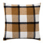 Voir la diapositive 1 : Paris Prix Coussin Tartan en Velours  Ecossais  45x45cm Camel